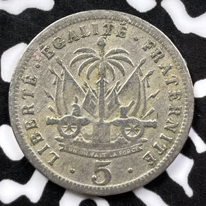 1905 Haiti 5 Centimes (13 Available) (1 Coin Only)
