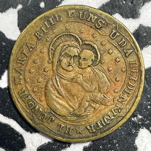 U/D Germany Holy Family Mary & Joseph Medalet Lot#V9904 16MM