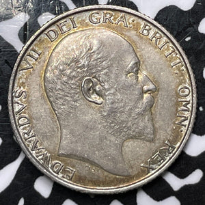 1902 Great Britain 1 Shilling Lot#JM5894 Silver! Matte Proof!