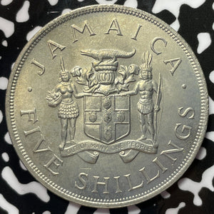 1966 Jamaica 5 Shillings Lot#M5210 High Grade! Beautiful! British Empire Games