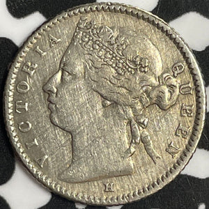 1882-H Straits Settlements 10 Cents Lot#D0057 Silver!