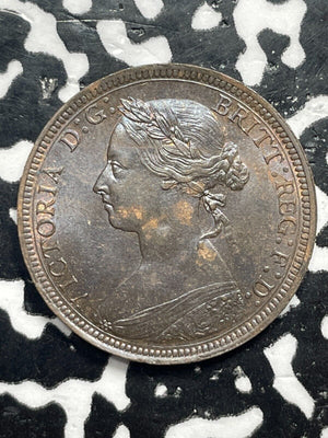 1891 Great Britain 1/2 Penny Lot#M0167 High Grade! Beautiful!