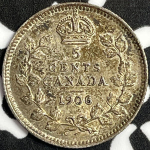 1906 Canada 5 Cents Lot#D3107 Silver! Nice!