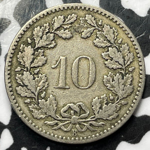 1885 Switzerland 10 Rappen Lot#D6049