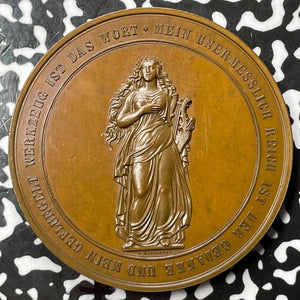 1876 Austria Vienna Schiller Monument Medal Lot#OV964 Wurzbach-8220, 55mm