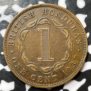 1937 British Honduras 1 Cent Lot#D3629