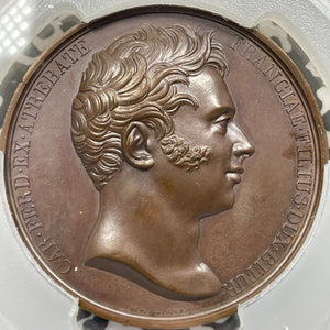 1820 France Death Of Charles Ferdinand Medal PCGS SP63 Lot#GV6194 Choice UNC!