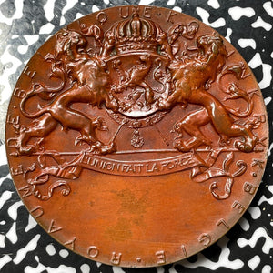 1897 Belgium Brussels International Expo Medal Lot#B1617 70mm