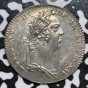 (c.1760) France Louis XV Academie Francaise Jeton Lot#JM6152 Silver! 30mm