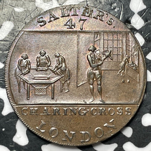 (1790s) G.B. Middlesex London Salter's 1/2 Penny Conder Token Lot#JM6791