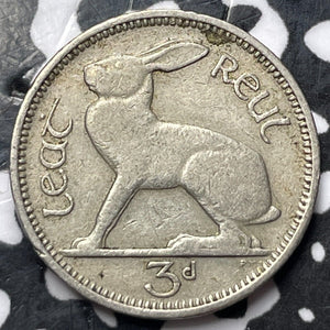 1946 Ireland 3 Pence Threepence Lot#D4385