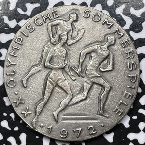 1972 Germany Munich Summer Olympics Medal By B.H. Mayer Lot#OV980 Silver! 50mm