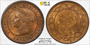 1899 Canada Large Cent PCGS MS64RB Lot#G6202 Choice UNC!