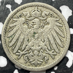 1900-D Germany 5 Pfennig (7 Available) (1 Coin Only)