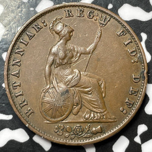 1853 Great Britain 1/2 Penny Half Penny Lot#D3992 Nice!
