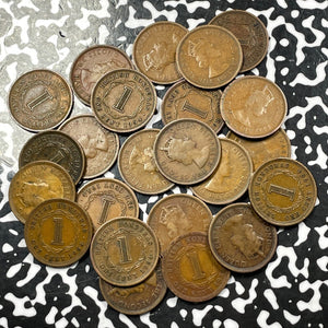 1954 British Honduras 1 Cent (Many Available) (1 Coin Only)