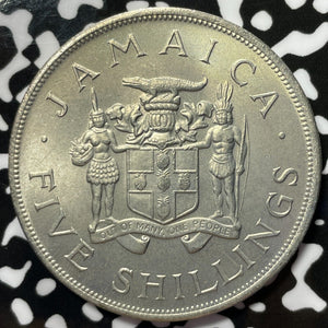 1966 Jamaica 5 Shillings Lot#M5209 High Grade! Beautiful! British Empire Games