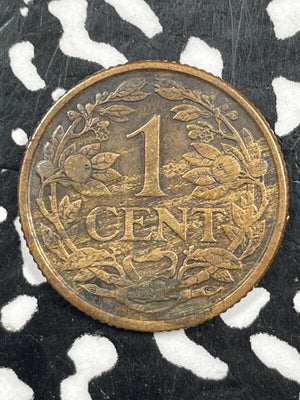 1924 Netherlands 1 Cent Lot#M2900 Key Date!
