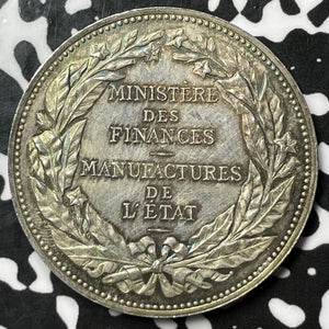 U/D France "Ministere Des Finances" Medal Lot#JM6007 Silver! 34mm. High Grade!