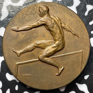 1914 Germany Hurdling Award Medal Lot#D3936 30mm