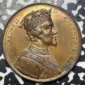 (1731) G.B. Richard II Medal By Jean Dassier Lot#JM6210 Eisler-14, 40mm