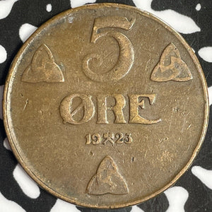 1923 Norway 5 Ore Lot#D1129