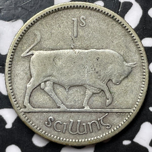 1933 Ireland 1 Shilling Lot#D5203 Silver!