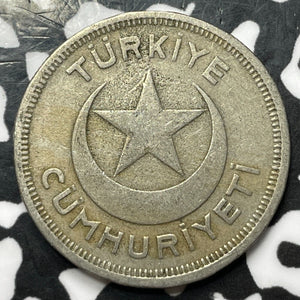 1942 Turkey 5 Kurus Lot#D2098