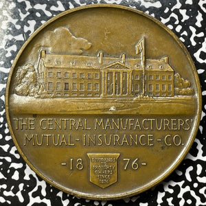 "1876" (1920s) U.S. Central Manufacturers Mutual Dog Medal Lot#OV903 100mm