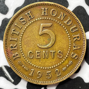 1952 British Honduras 5 Cents Lot#D3591