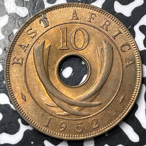 1952 East Africa 10 Cents Lot#D3685 High Grade! Beautiful!