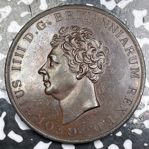 (1828) G.B. George IV Patron Of The Arts Medal Lot#JM6436 Eimer-1204B, 42mm
