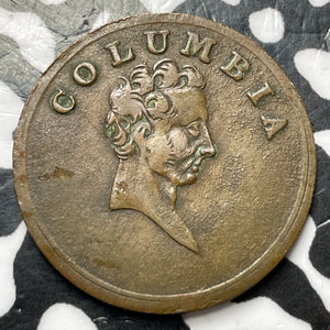 (1820-1830) Great Britain Columbia Farthing Token Lot#D6300