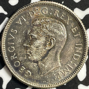 1937 Canada 25 Cents Lot#D4359 Silver! High Grade! Beautiful!