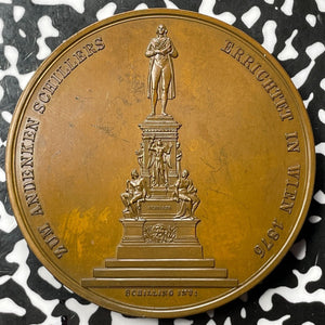 1876 Austria Vienna Schiller Monument Medal Lot#OV964 Wurzbach-8220, 55mm