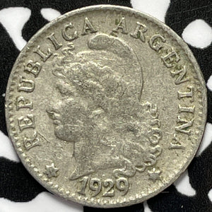 1929 Argentina 5 Centavos Lot#M5340