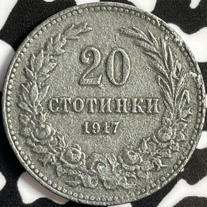 1917 Bulgaria 20 Stotinki Lot#D5519