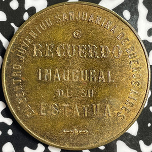1897 Argentina Buenos Aires Santa Maria De Oro Medal Lot#M9532 38mm