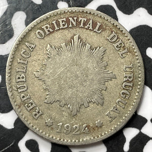 1924 Uruguay 5 Centesimos Lot#D2237