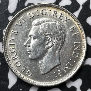 1938 Canada 25 Cents Lot#D6738 Silver! Nice! Key Date!