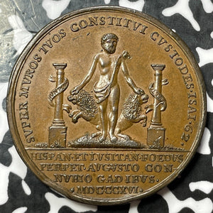 1816 Spain Marriage Of Ferdinand & Isabella Medal Lot#JM6137 34mm