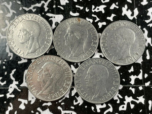 1940 Italy 1 Lira (5 Available) Circulated (1 Coin Only)