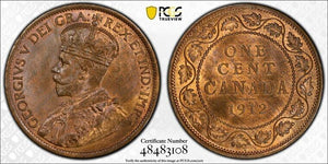 1912 Canada Large Cent PCGS MS64RB Lot#G5814 Choice UNC!