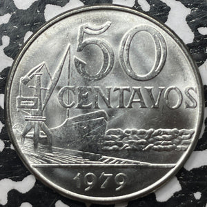 1979 Brazil 50 Centavos (Many Available) High Grade! Beautiful! (1 Coin Only)