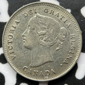 1897 Canada 5 Cents Lot#JM6293 Silver! Nice!