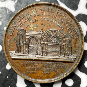 1843 France Duke of Orleans Medal Lot#M9214 28mm