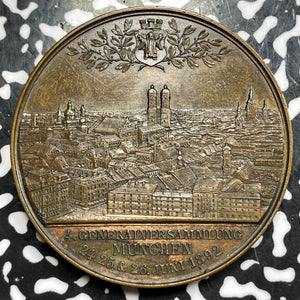 1892 Germany Hamburg Brewing & Malt Master Association Meeting Medal Lot#OV1165