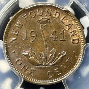 1941-C Newfoundland Small Cent PCGS MS64BN Lot#G4853 Choice UNC!