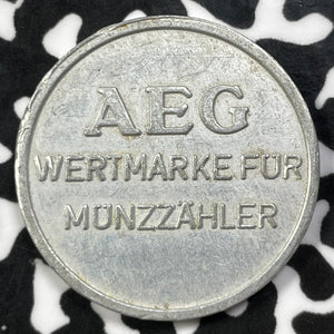 U/D Germany Berlin AEG Wertmarke Fur Munzzahler (Many Available) (1 Coin Only)