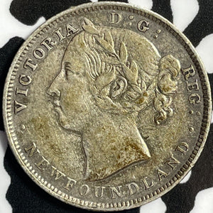 1899 Newfoundland 20 Cents Lot#D5033 Silver!